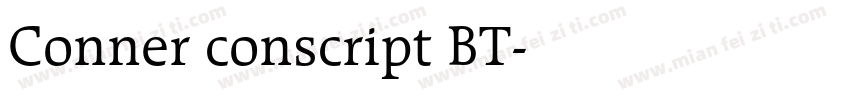 Conner conscript BT字体转换